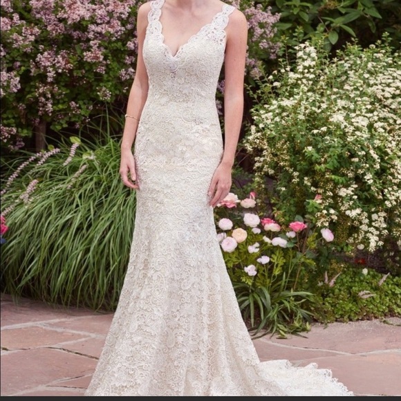 Maggie Sottero Hope Wedding Dress- Back Altered Size 16